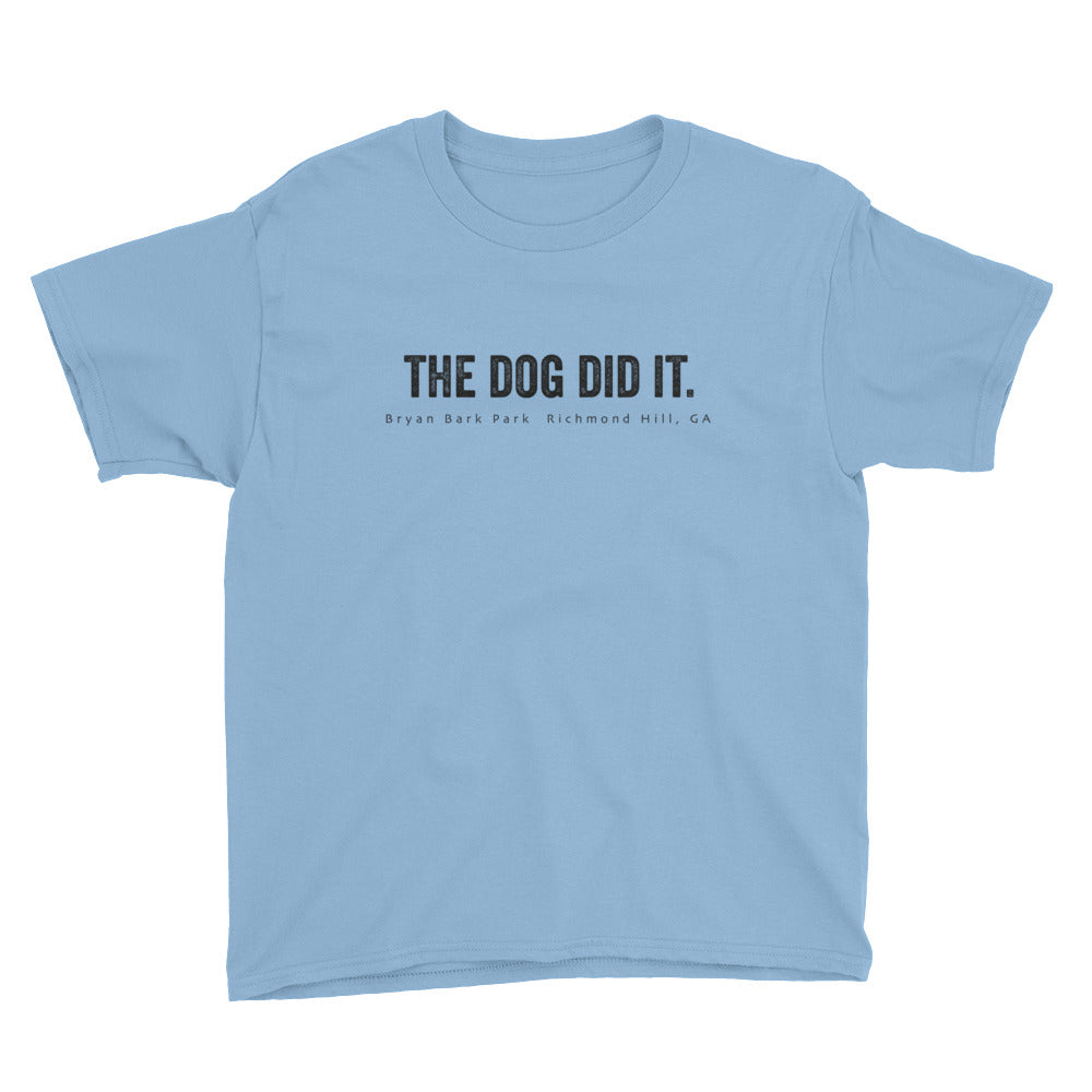 The Dog Did It, The Dog T-shirt, Bark Park T-shirt, Bryan Bark Park, Dog T-Shirt, kids t-shirt dogs