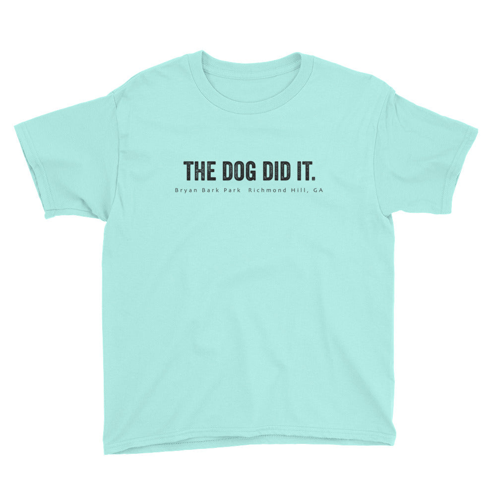 The Dog Did It, The Dog T-shirt, Bark Park T-shirt, Bryan Bark Park, Dog T-Shirt, kids t-shirt dogs