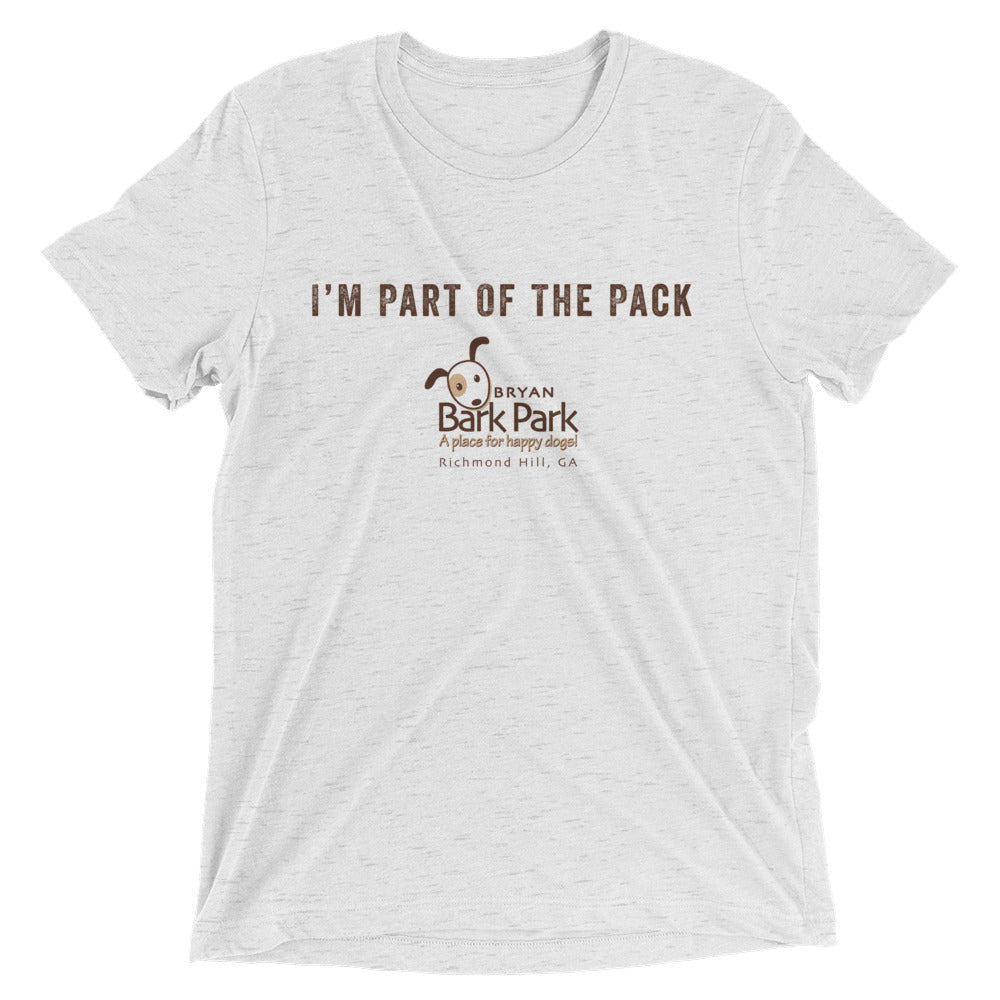 I'm part of the pack, part of the pack, Dog Pack T-shirt, Bark Park T-shirt, Bryan Bark Park, Dog T-Shirt